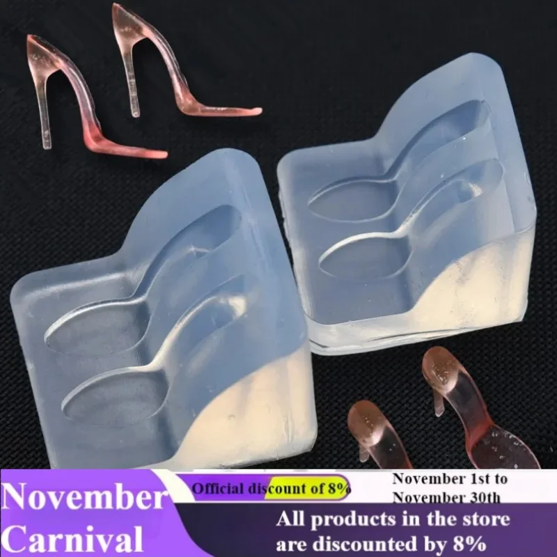 

Mini Soft Clay Crystal High Heel Molds Lightweight Polymer DIY Womens Shoe Epoxy Resin Silicone Craft Supplies