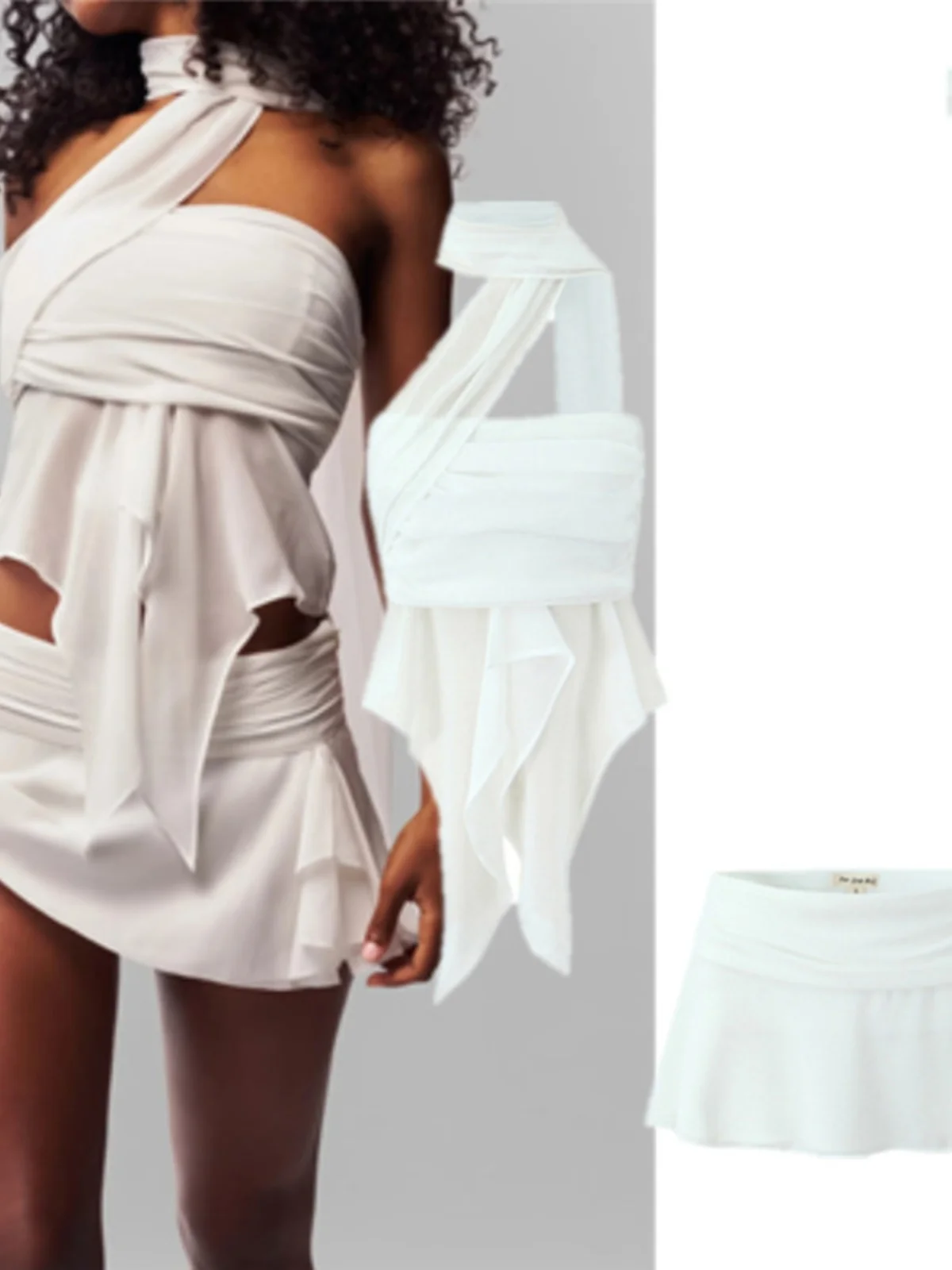 

Весенний комплект Faion 202, необычная юбка трапециевидной формы Cold Breeze, плиссированная женская одежда премиум-класса, работает orm