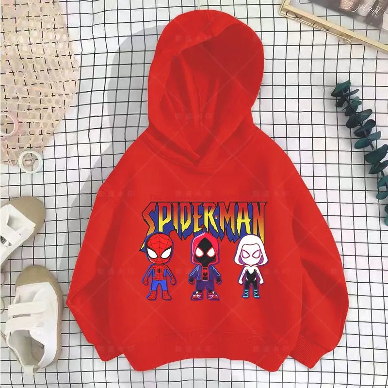 Moletom longo Marvel Avengers para crianças, pulôver do homem-aranha, roupas de meninos e meninas, suéter de bebê, crianças de 2 a 14 anos, novo, outono