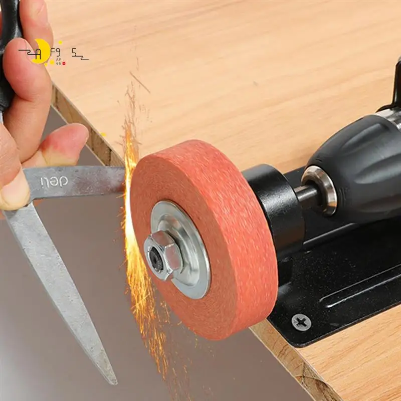 

AF95-Hand Electric Drill To Grinder Machine Sander Conversion Head Set Grindstone Polishing Grinding Wheel Knife Hrinder