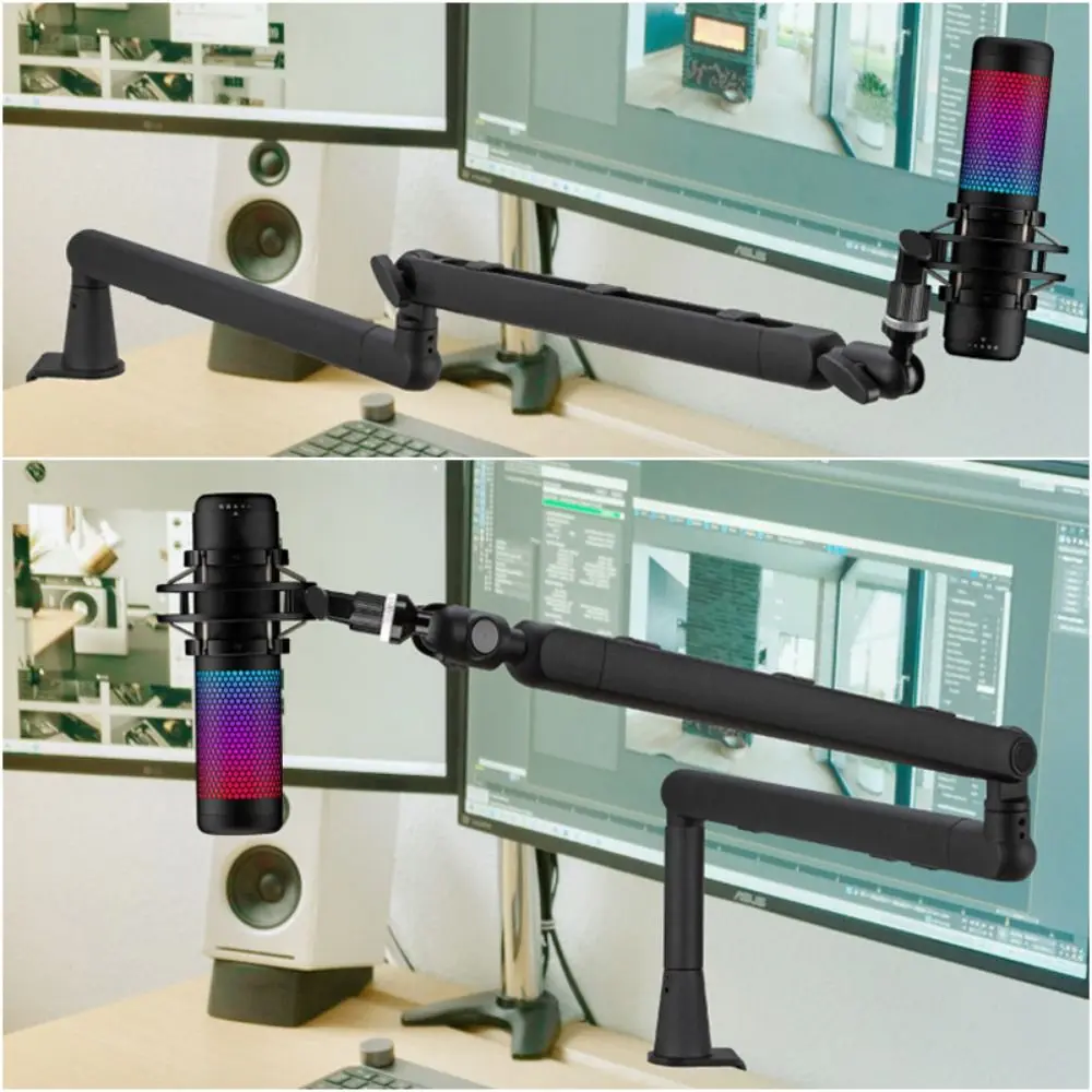 

Алюминиевый низкопрофильный микрофонный кронштейн Studio 360° ° Поворот с микрофоном для прокладки кабелей. Низкопозиционный консольный кронштейн, регулируемый.