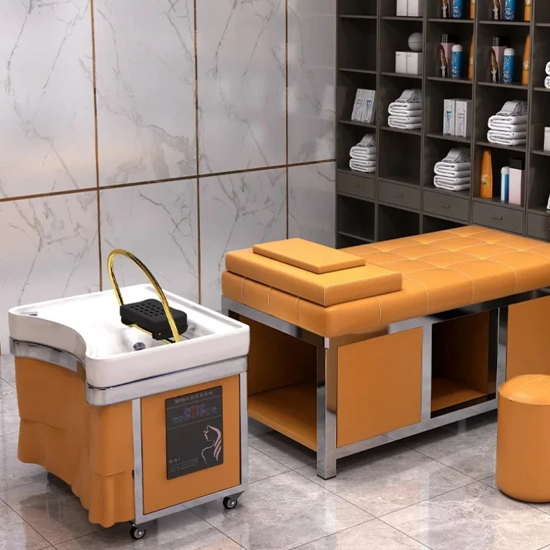 

Water Cycle Massage Chair Headspa Bed Shower Hair Therapy Washbasins Beauty Spa Shampoo Basin Styling Salon Sillas Bowl Sink