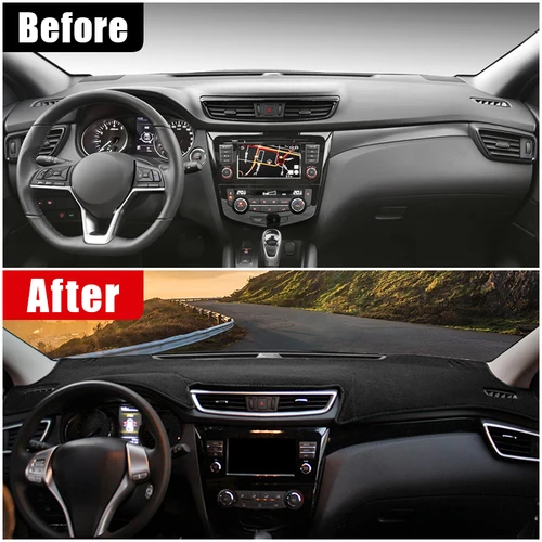 Imagen 2 del producto Para Nissan Qashqai J11 2014 2015 2016 2017 2018 2019 2020, cubierta parasol para salpicadero de coche, alfombrilla para Panel de instrumentos, accesorios