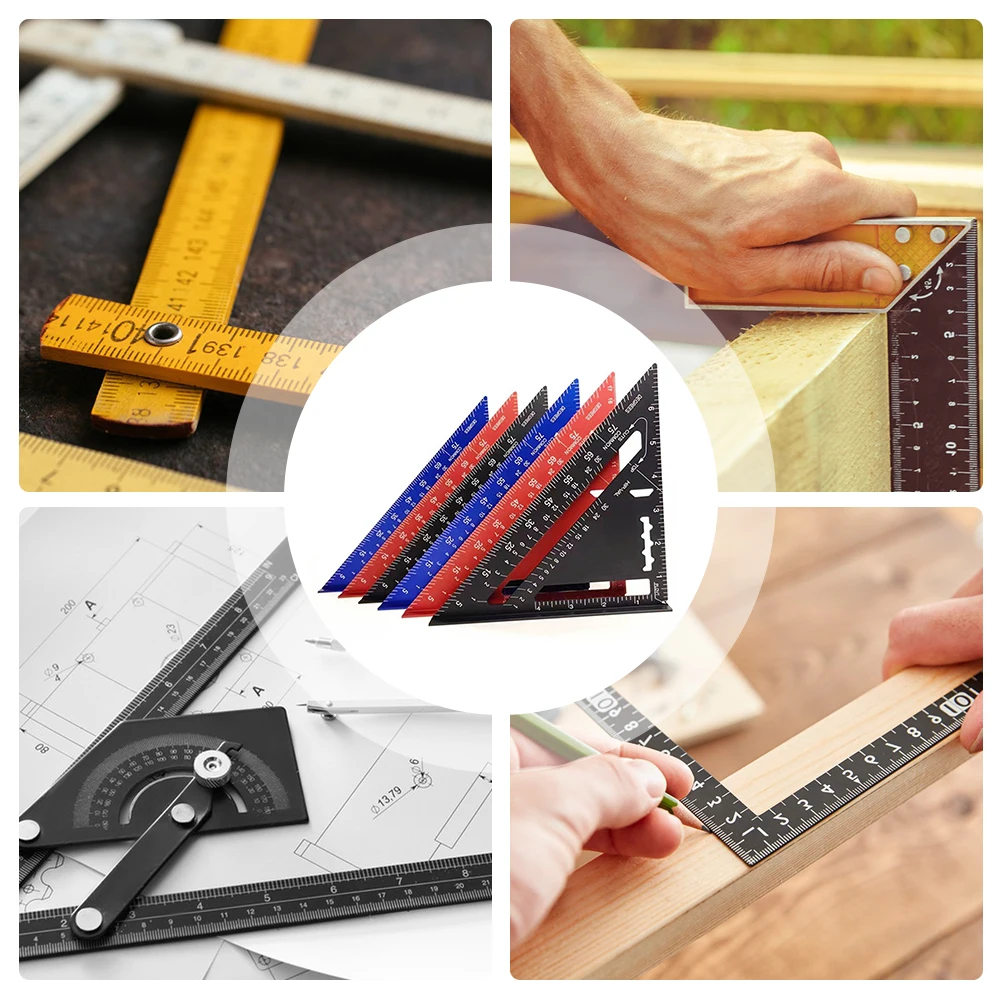 Woodworking Triangles Right Angle Ruler High Strength Sturdy Measuring Rulers For Drawing