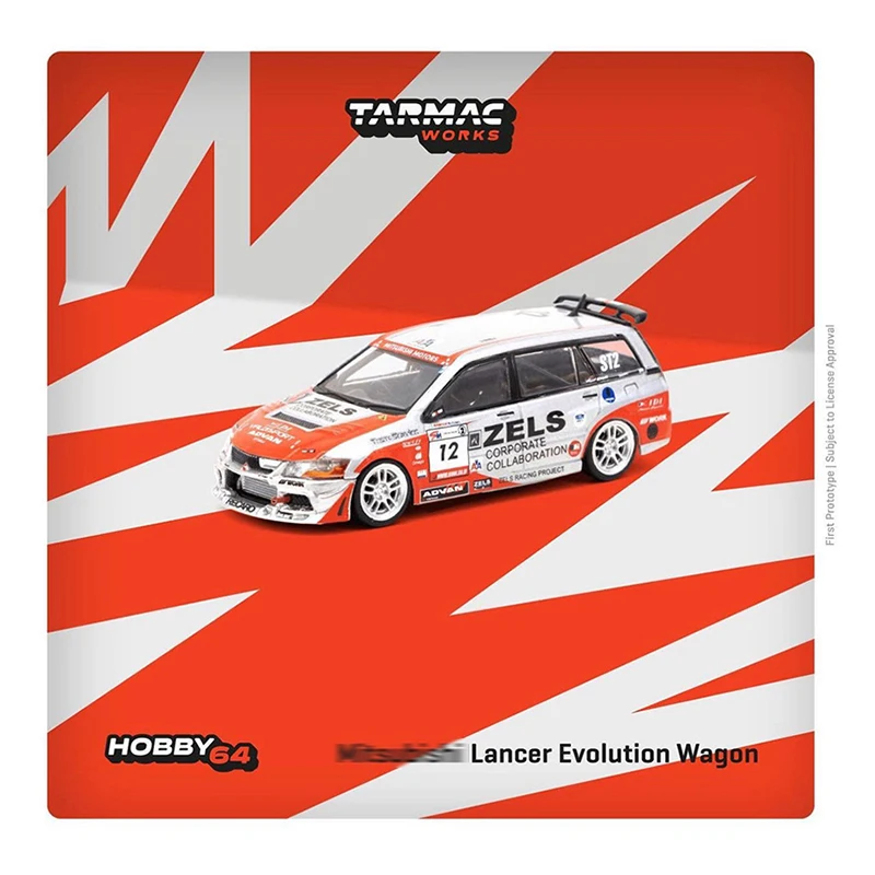 TW In Stock 1:64 Lancer Evolution IX Wagon Super Taikyu Series Diecast Diorama Car Model Collection Miniature Toys Tarmac Works