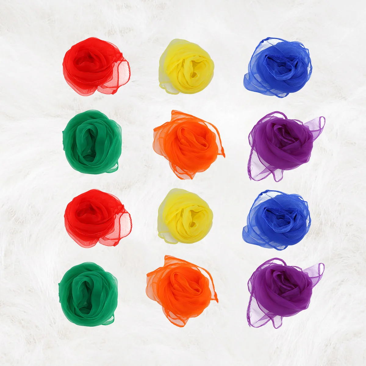 

Квадратные шарфы с подолом, 12 шт., 60x60 см, танцевальные ритмы, полотенца для жонглирования, гимнастическая ткань для выступлений, 6 цветов, легкий полиэстер