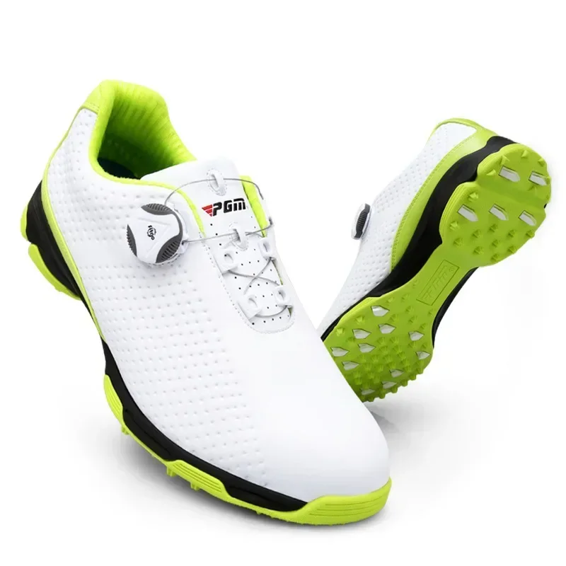 2026 PGM Golf Shoes Men's Football Shoes Summer Sports Shoes Rotating Laces Breathable