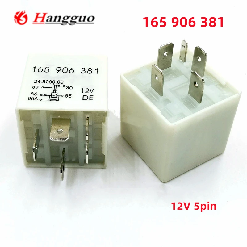 2PCS/LOT Original 165 906 381 12V 5pin car relay For Volkswagen Passat B5 Audi A6 ECU 30