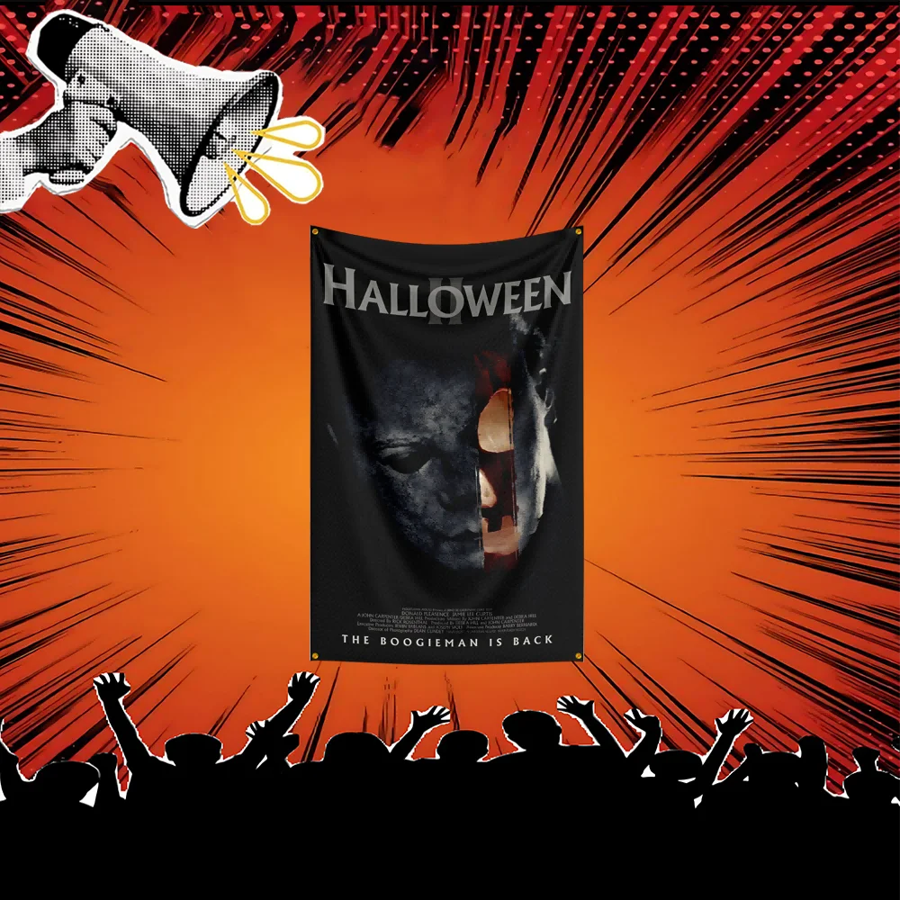 Halloween Michael Myers The Shape Inspired Movie Flag 3x5 FT Polyester Banner For Bedroom Wall Decor Film Fan Gift - Image 5