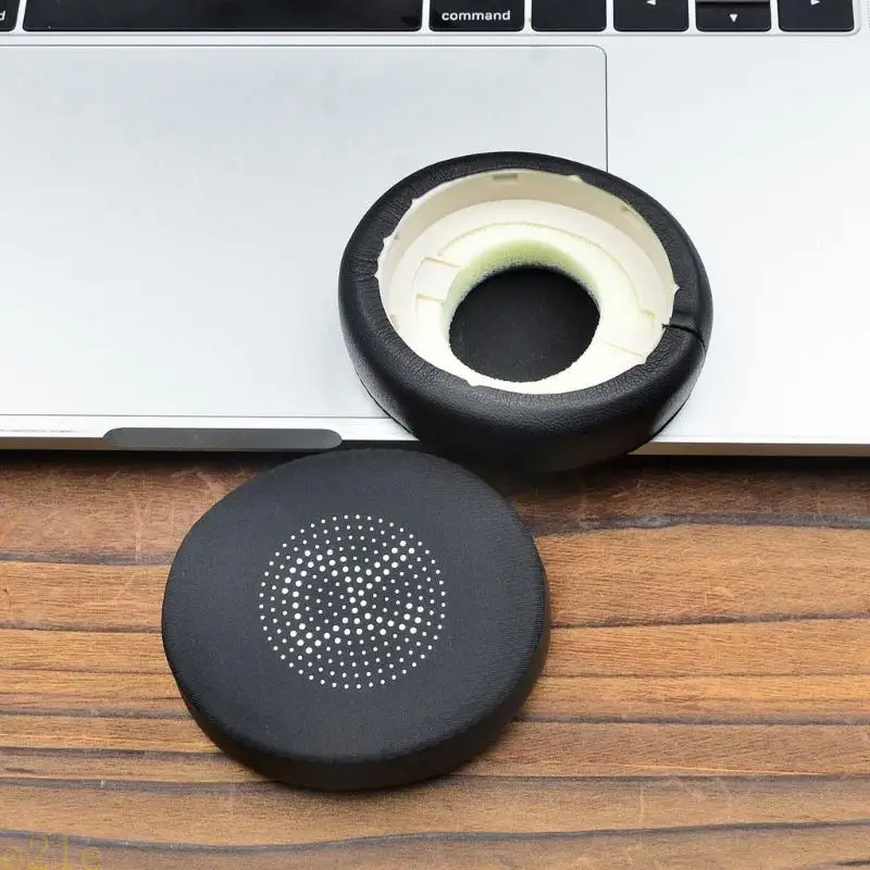 

E21E Easy to Install Ear Cushions and Windproof Microphone Windshield Covers for Elite45h Evolve2 65UC Headsets Earpads