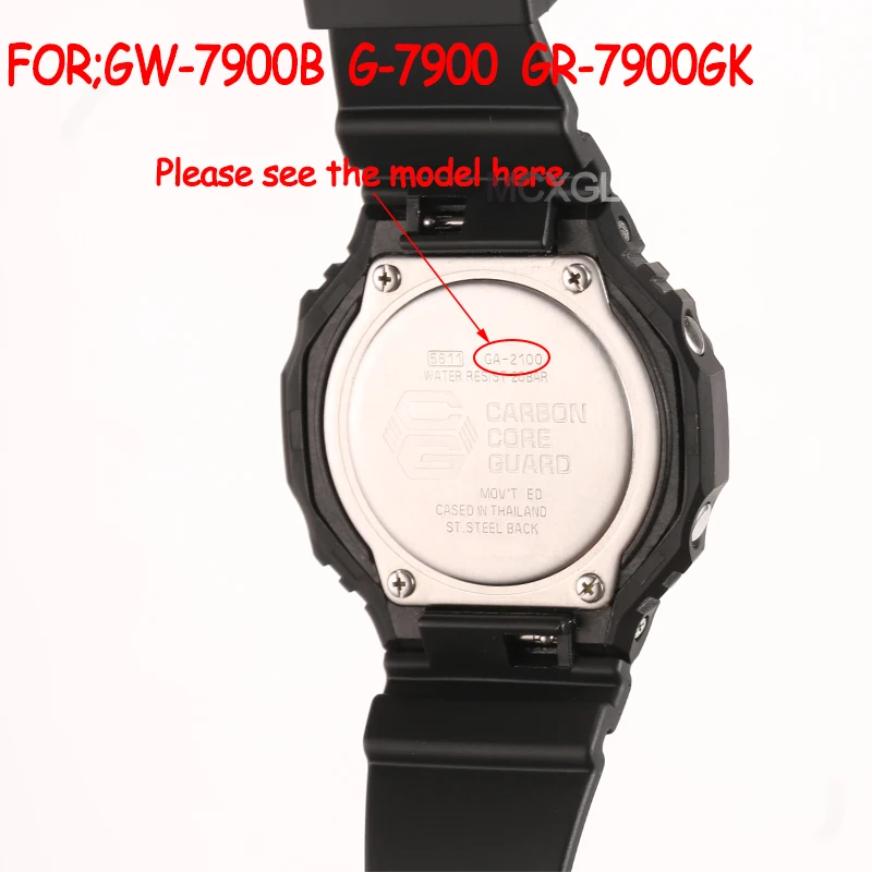 Resin Replacement Strap Suitable for Casio 10330771 GW-7900 GW-7900B G-7900 GR-7900 Watchband Men\'s Waterproof 16mm Accessories