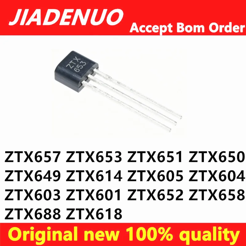 (5piece)100% New ZTX653 ZTX657 ZTX651 ZTX650 ZTX649 ZTX614 ZTX605 ZTX604 ZTX603 ZTX601 ZTX652 ZTX658 ZTX688 ZTX618 TO-92 Chipset