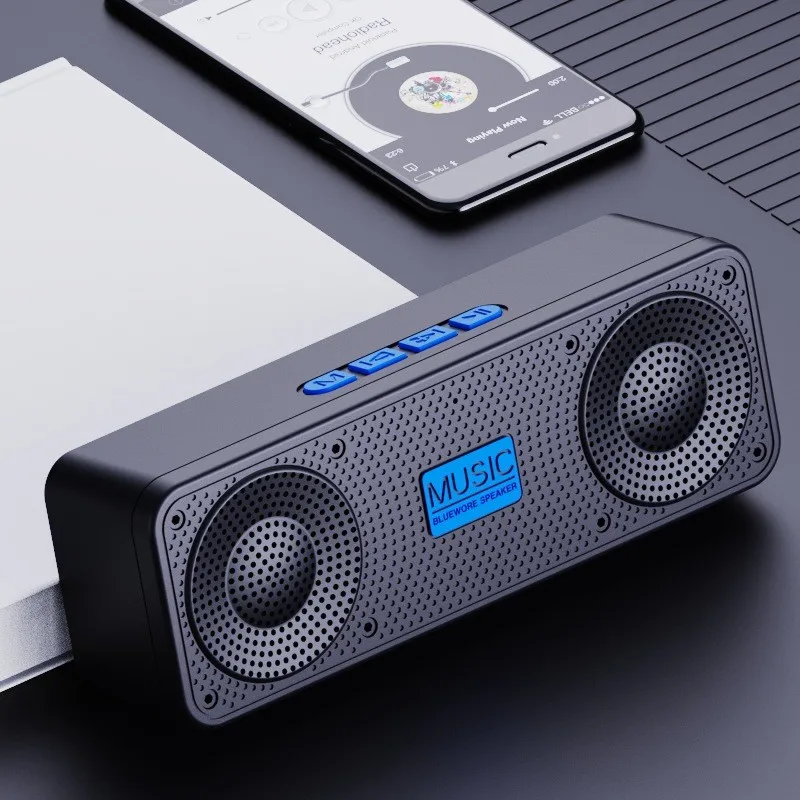 S18 무선 창의적인 블루투스 스마트 스피커 모바일 폰 오디오 컴퓨터 서브우퍼 야외 편리한 라디오