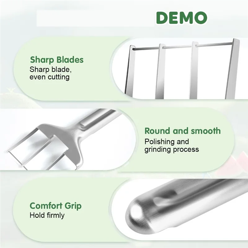BMBY-Mango Obstschneider Wassermelone Obst Slicer Cutter Werkzeug Edelstahl Melone Schneidwerkzeug, Camping Küchenhelfer