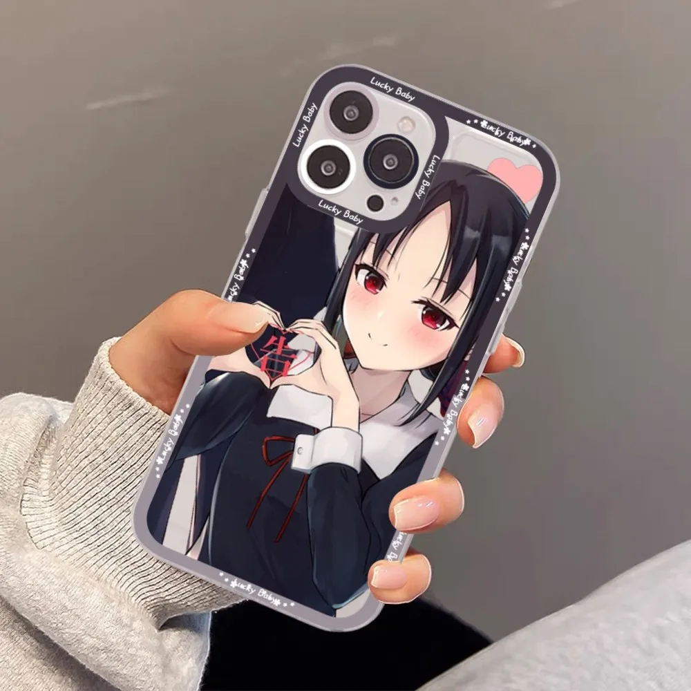 Kaguya Sama Love is War Phone Case For iPhone 15 11 12 13 14 Mini Pro Max XR X XS TPU Clear Case