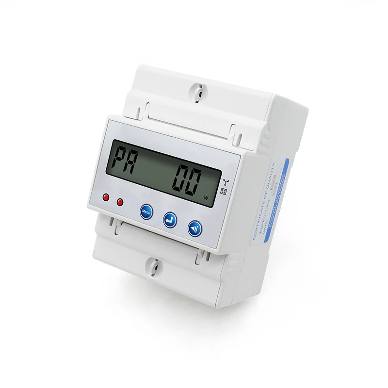 Three Phase Multifunctional Energy Meter V A HZ RS485 4P Electronic Watt Power Consumption Energy Meter LCD