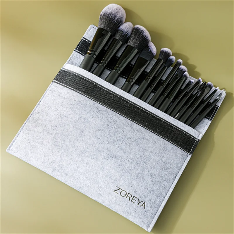 Set di pennelli per trucco professionale da 15 pezzi con borsa per donne Ragazze Pennello per ombretto in polvere Brochas Maquillaje Strumento per cosmetici