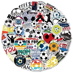 10/50pcs Football Stickers Graffiti Soccer Sports Vinyl Decal for Luggage Water Bottle Helmet Scrapbook Motorcycle Bicycle Car