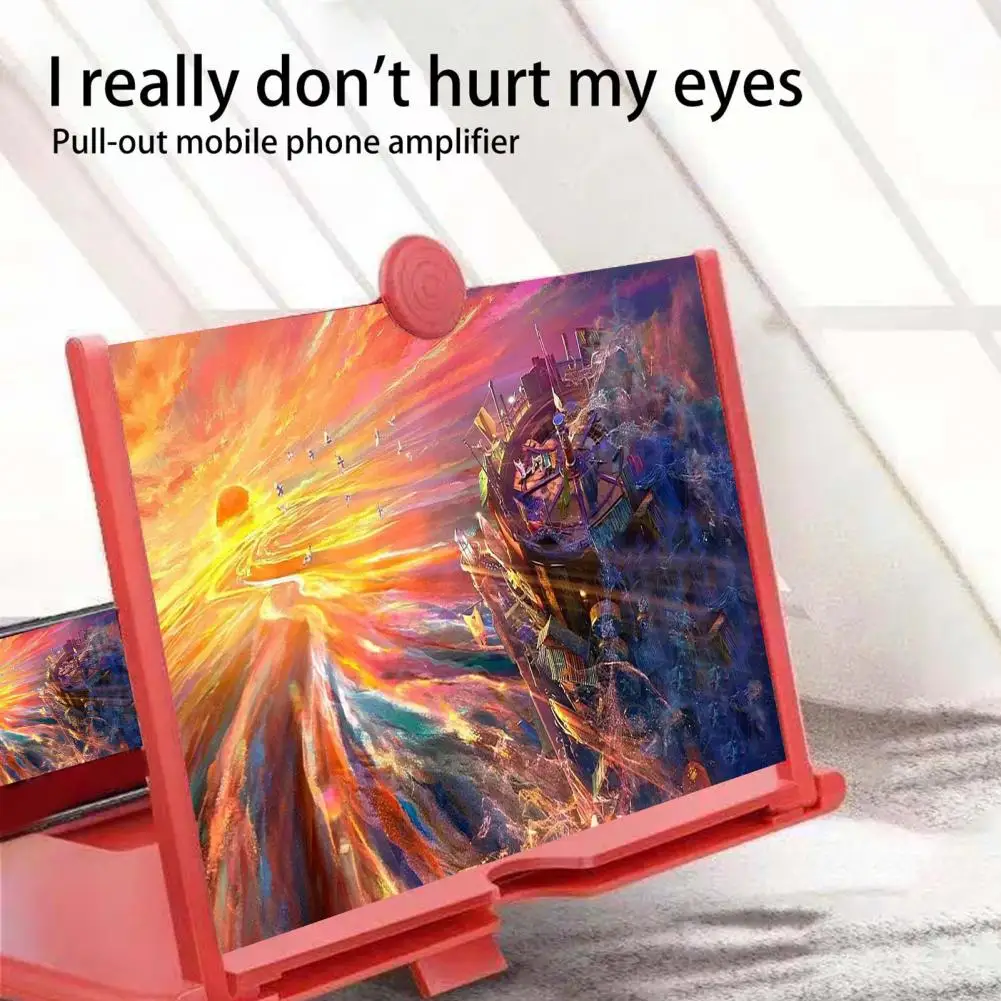 แว่นขยายหน้าจอสำหรับการดูภาพยนตร์ช่วยเพิ่มประสบการณ์การเล่นเกมด้วยแว่นขยายหน้าจอโทรศัพท์มือถือแบบพับได้3D