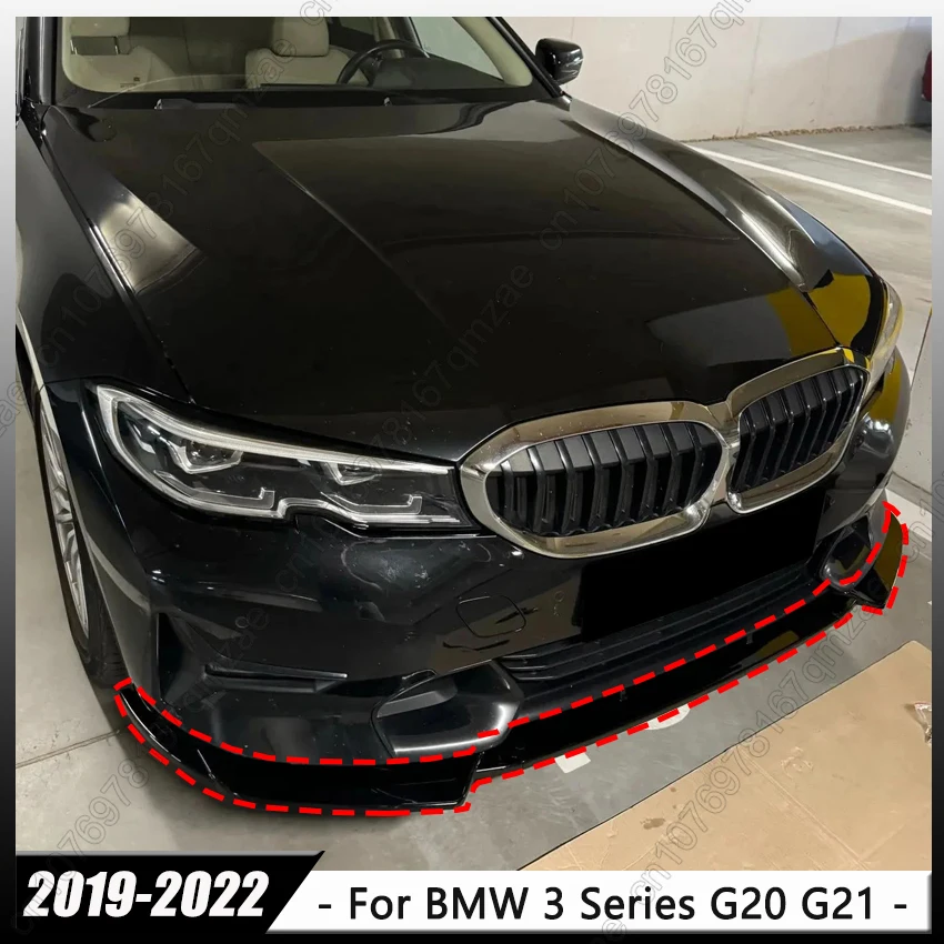 

New Style Front Bumper Lip Spoiler Splitter For BMW 3 Series G20 G21 330e 320d 318d 330d 320d 2019-2022 Bumper Diffuser Cover