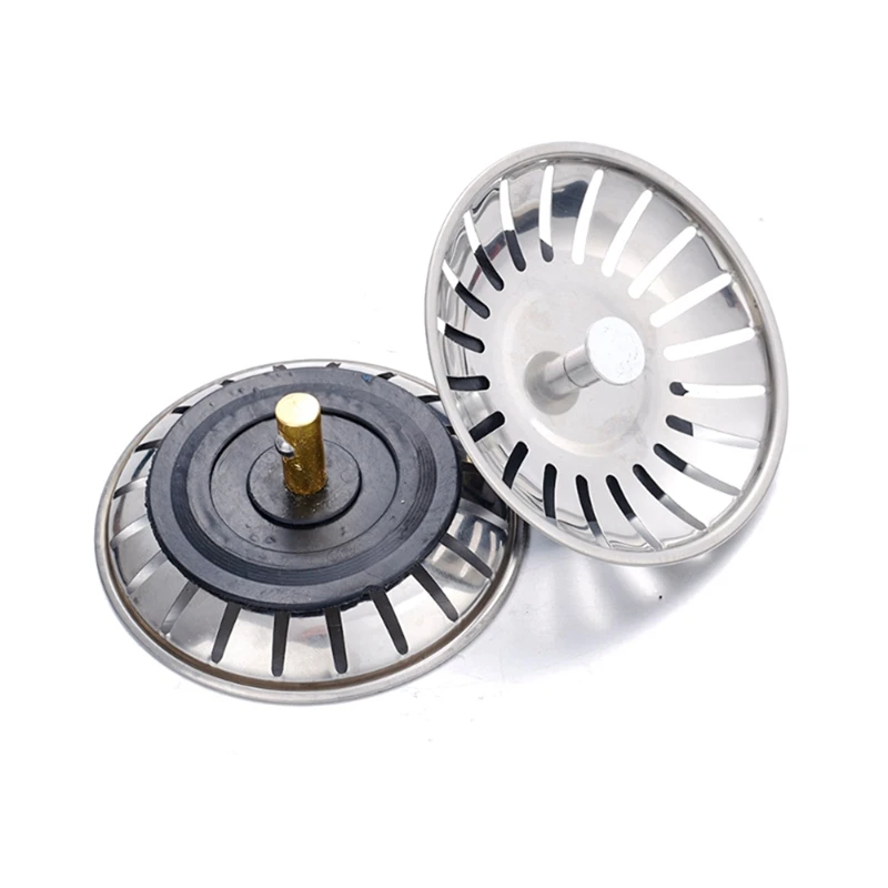 2 PCS Sink Drain Strainer Kitchen Sink Drain Strainer Silver Stainless Steel Ultimate Solution For Long-Lasting Stainless