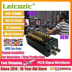 Leicozic PC28 UHF Antenna Distribution System RF Multi SMA Signal Distributor Antenna Splitter For Wireless Microfone Film Moive