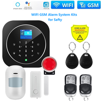 Tuya WIFI GSM Alarm System Kits for Home Burglar Security 433MHz WiFi GSM Alarm Wireless Smart House App Control
