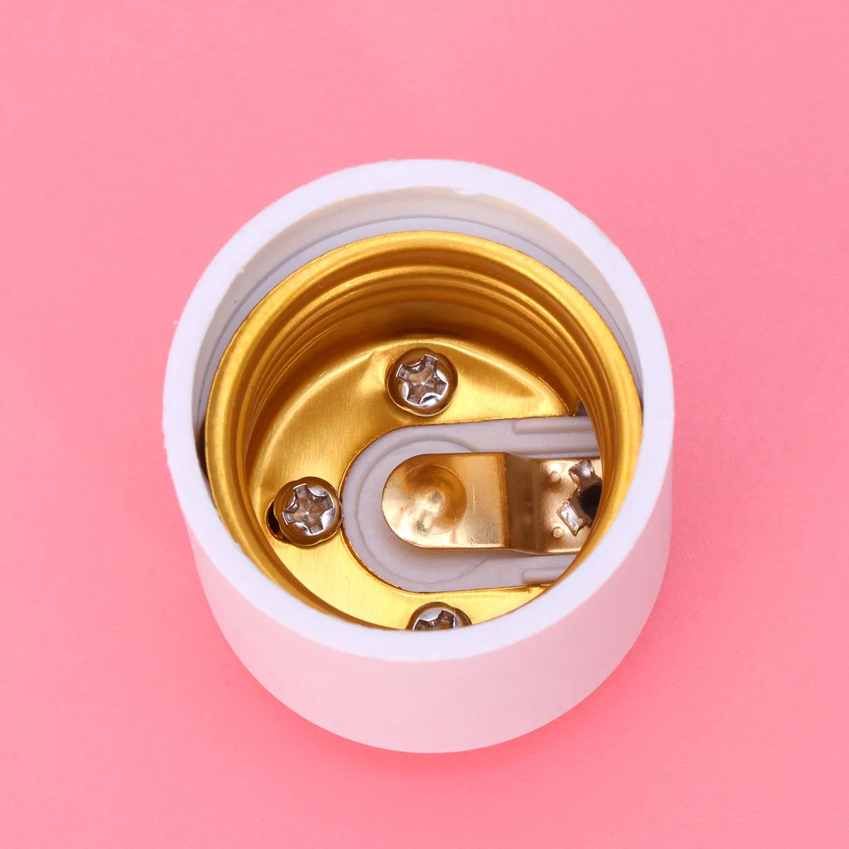 5Pcs GU24 to E26/E27 Lamp Holder Adapter – Fireproof LED Bulb Socket Converter for Home, Office & Garage
