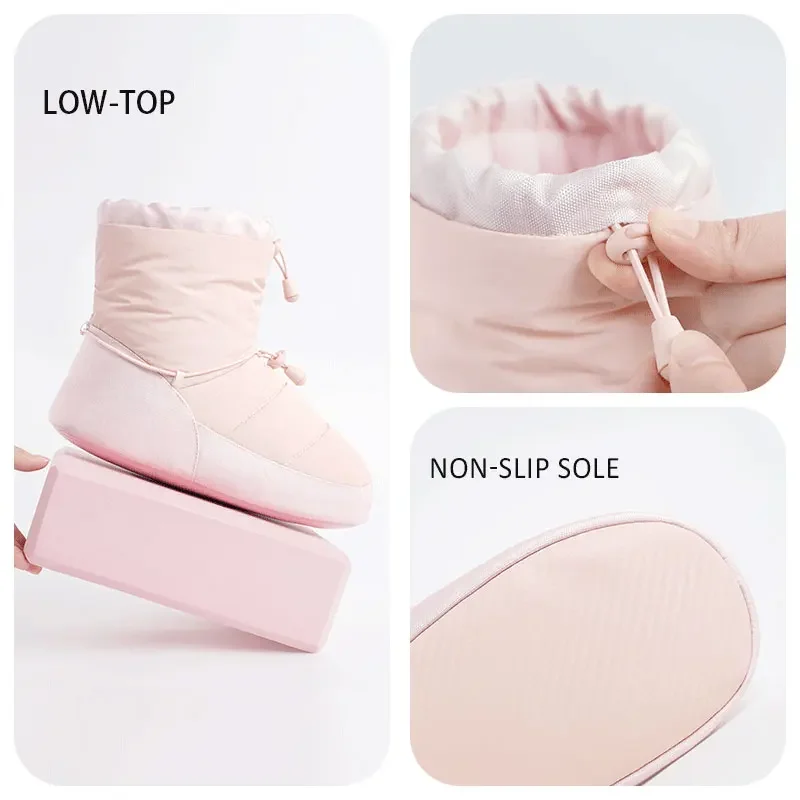 Frauen Ballett Schuhe Tanz Stiefel Mädchen Indoor Anti-slip Stiefel High Top Stiefel Aufwärmen Training Schuhe Winter Ballerina booties