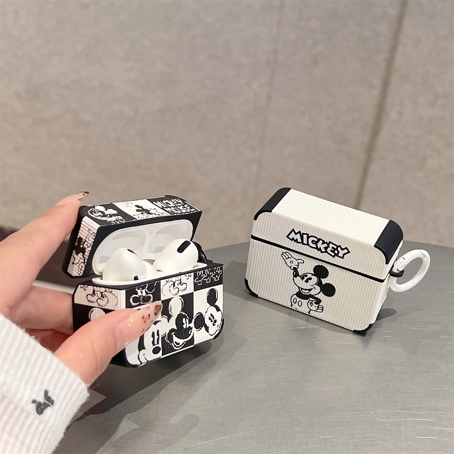 Kawaii Holiday Disney Gift Mickey Mouse Animation Cute Cartoon Anti-drop headphone case,For Airpods 1, 2, 3, Pro, Pro2 Disney