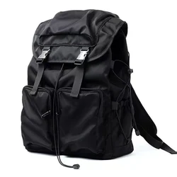 Novo cordão ferrolho fivelas mochila casual das mulheres dos homens faculdade sacos de escola notebook mochilas simples 15.6 Polegada bolsa para portátil para homem