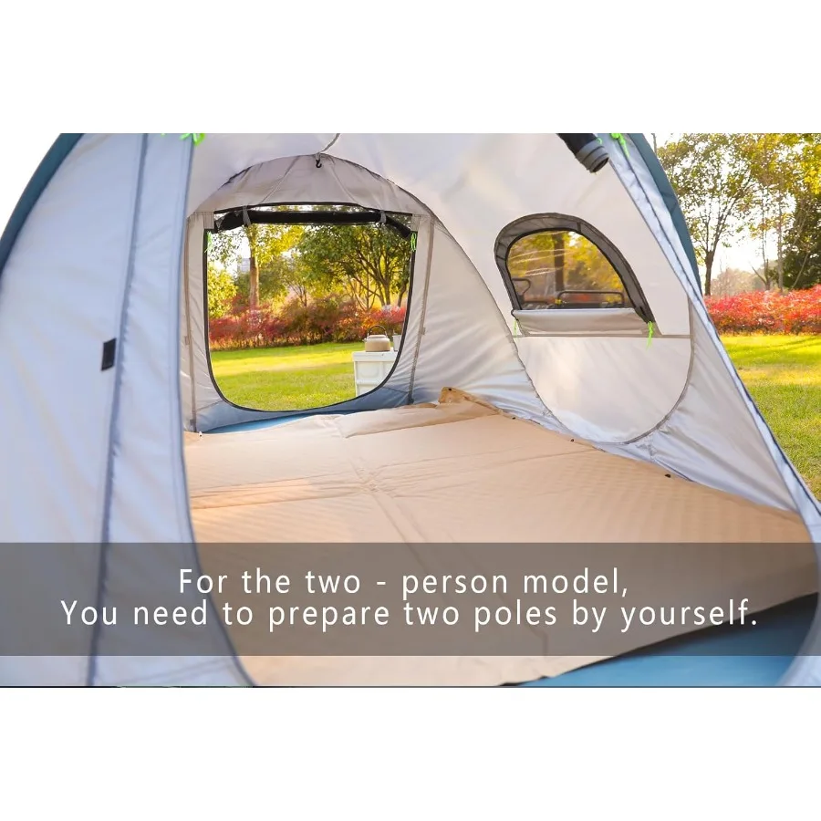 Barracas pop-up para acampar, 1 pessoa, 2 pessoas, à prova d'água, militar, barraca pop-up, acampamento, fácil de cima, barraca instantânea