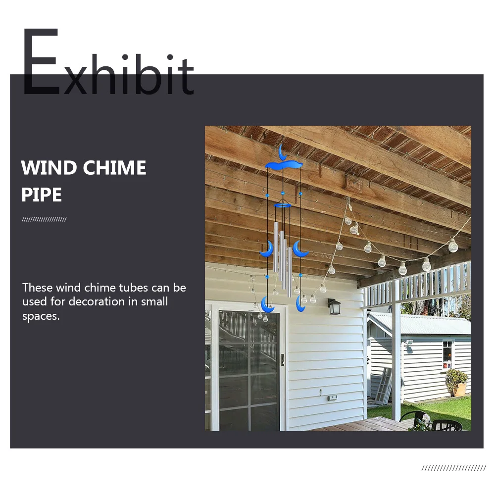 

20Pcs Wind Chime Tubes Aluminum DIY Wind Chime Making Supplies Garden Outdoor Replacement Parts for Craft Lovers