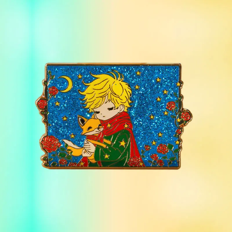 Fairy Tale Cartoon Badge Classic Juvenile Comics Brooch Metal Processing Enamel Pin Applied To Clothing Backpack Decorate Gift