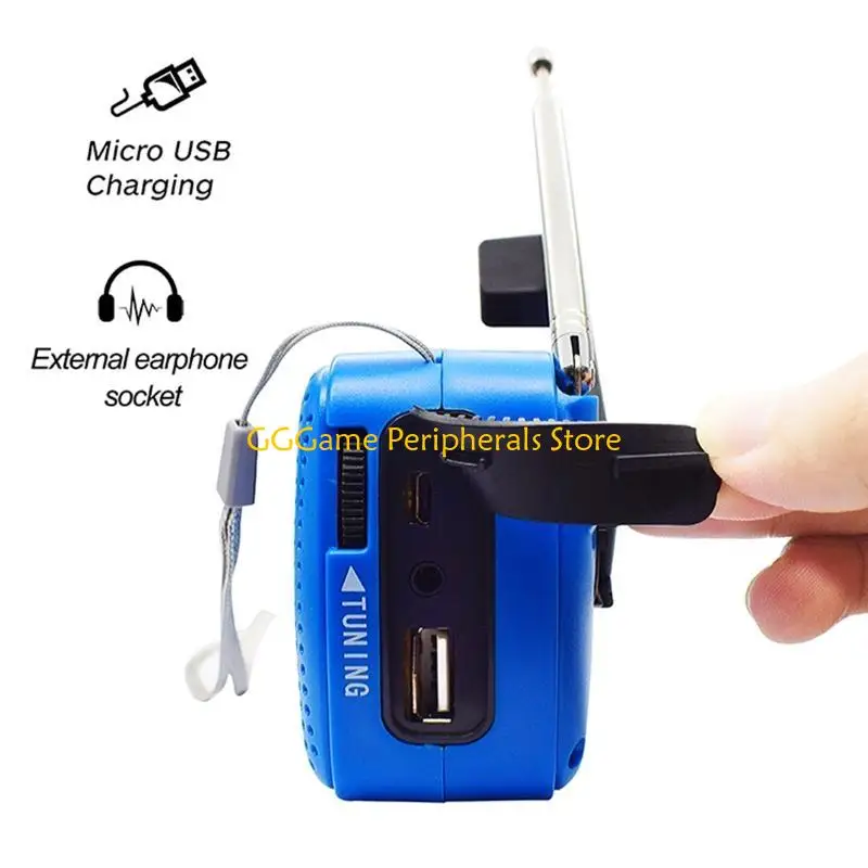 

U55B Hand Crank Full Band Solar Powered FM SW1 SW2 Weather Radio for Outdoor Home
