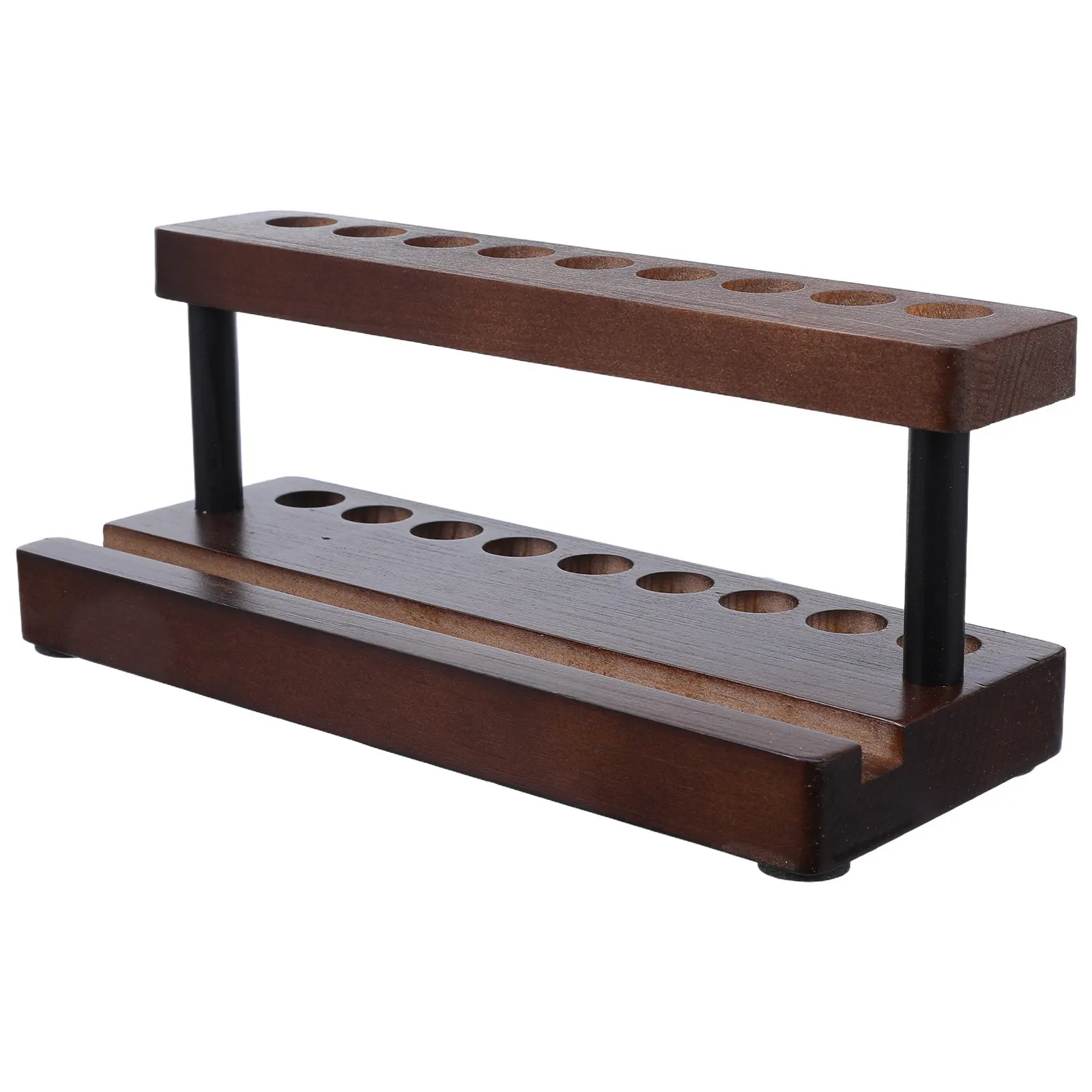 Wooden Phone Pen Holder Pencil Organizer Stand Desktop Slot Marker Holder Office Study Room Cellphone Stand Slots Pen Hold