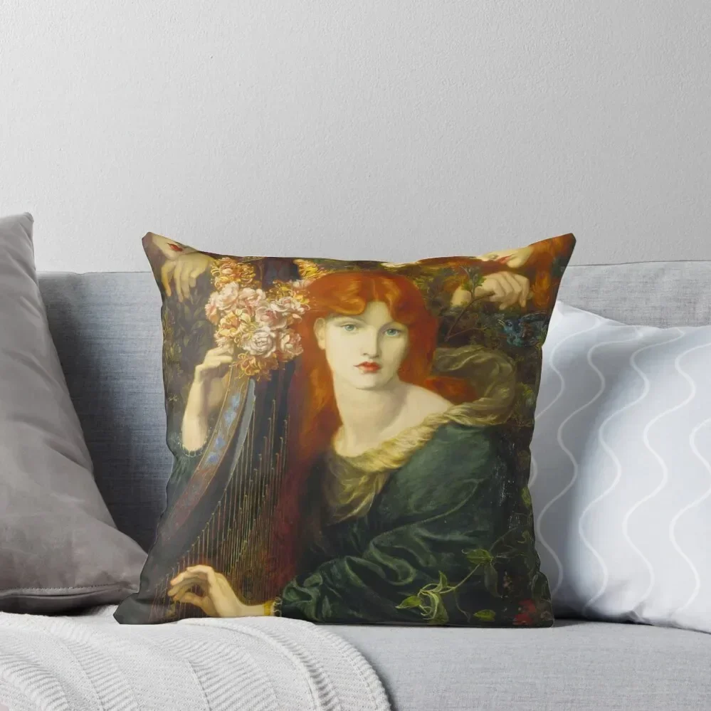 

Dante Gabriel rossetti - La Ghirlandata,No,02. Throw Pillow Sitting Cushion Decorative Cover For Living Room pillow