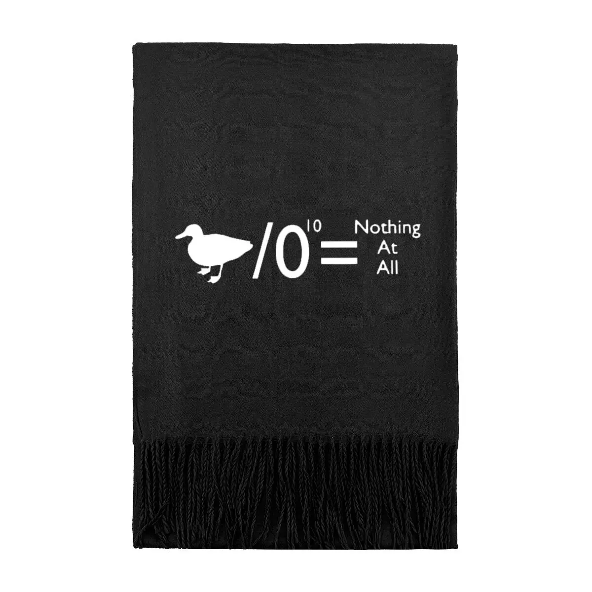 

Женский зимний шарф Duck Division by Zero Meme с классическим утепленным студенческим длинным шарфом