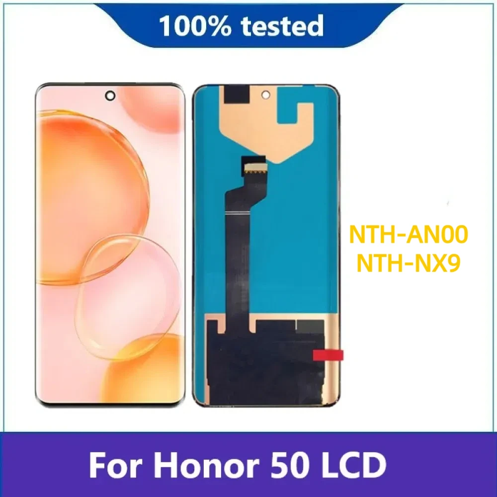 6.57\'\' OLED LCD For Honor 50 NTH-AN00 NTH-NX9 LCD Display Touch Screen Digitizer Assembly For Honor50 LCD