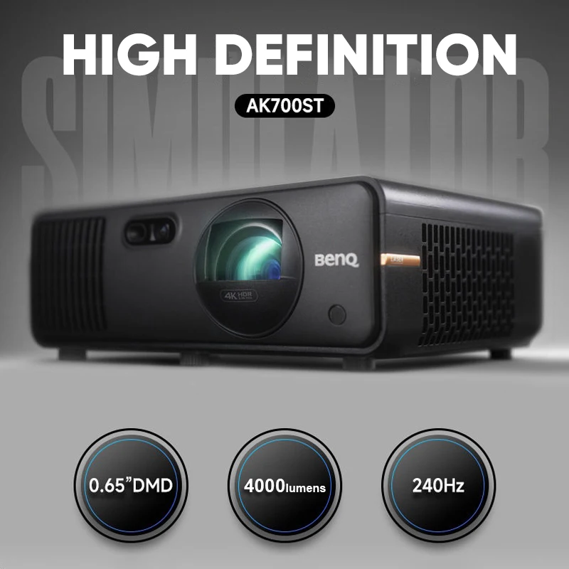 BenQ AK700ST 4K Laser Short Throw Projector 4000 ISO Lumens 240Hz DLP Home Theater Gaming Beamer Auto Focus Screen Adaptation
