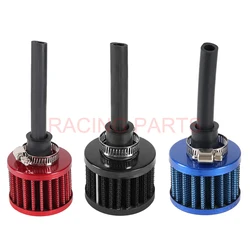 Universal 12mm Car Air Filter Vent Crankcase Breather Filter Valve Stem Covers Mini Air Breather Cold Air Intake