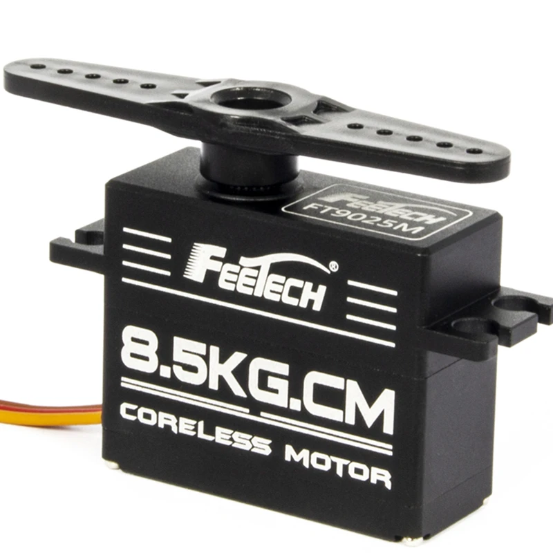 Feetech 6v 8.5kg 180 graus metal engrenagem caixa de alumínio completa coreless servo digital para avião rc helicóptero modelo/cobot magia