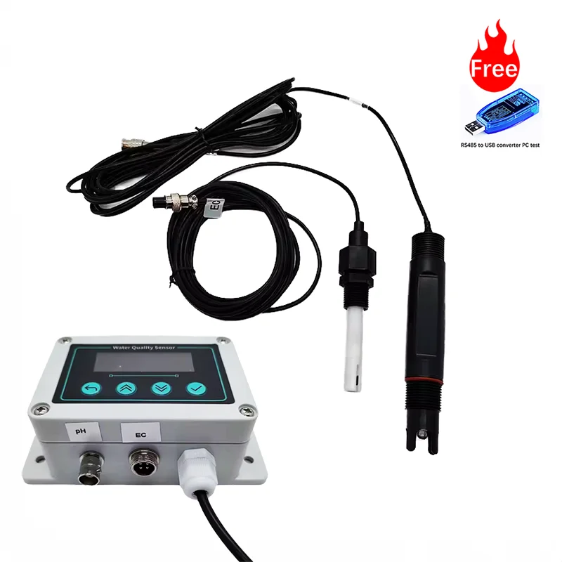 Water Quality Sensor Suitable For Various Installation Environments Can Accurately Measure Ph Ec Value And Temperature.