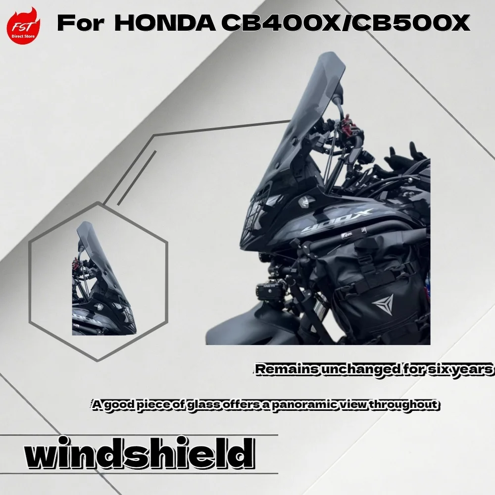 

For Honda CB400X /CB500X Motorcycle Windshield Front Wind Deflector Imported Glass Chest Protector