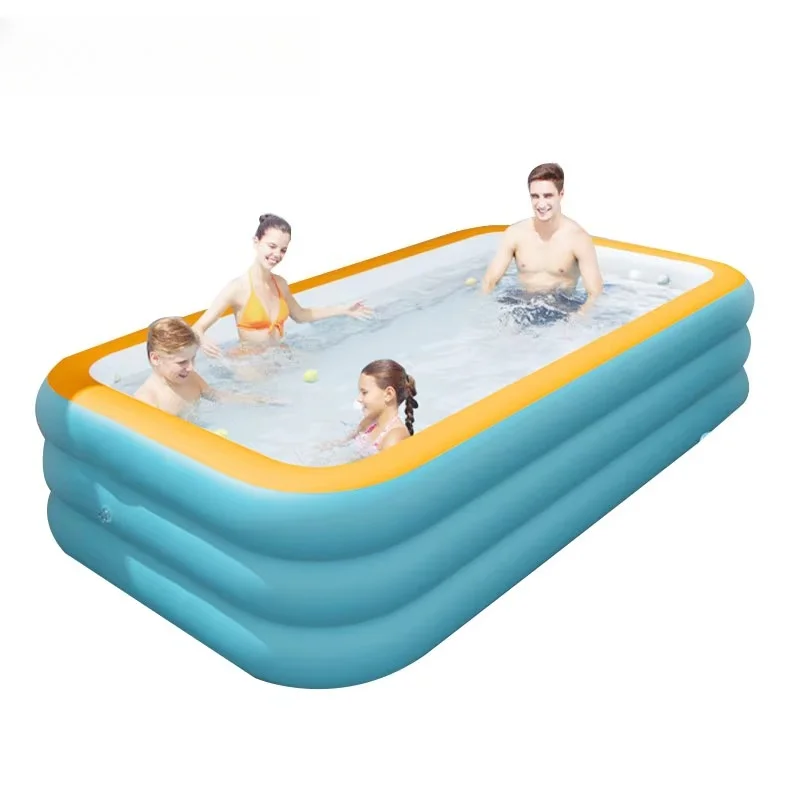 

PVC Foldable Inflatable Swimming Pool Suitable for 1-2 People Kids & Adults Indoor Outdoor Inflatable Swimming Pool