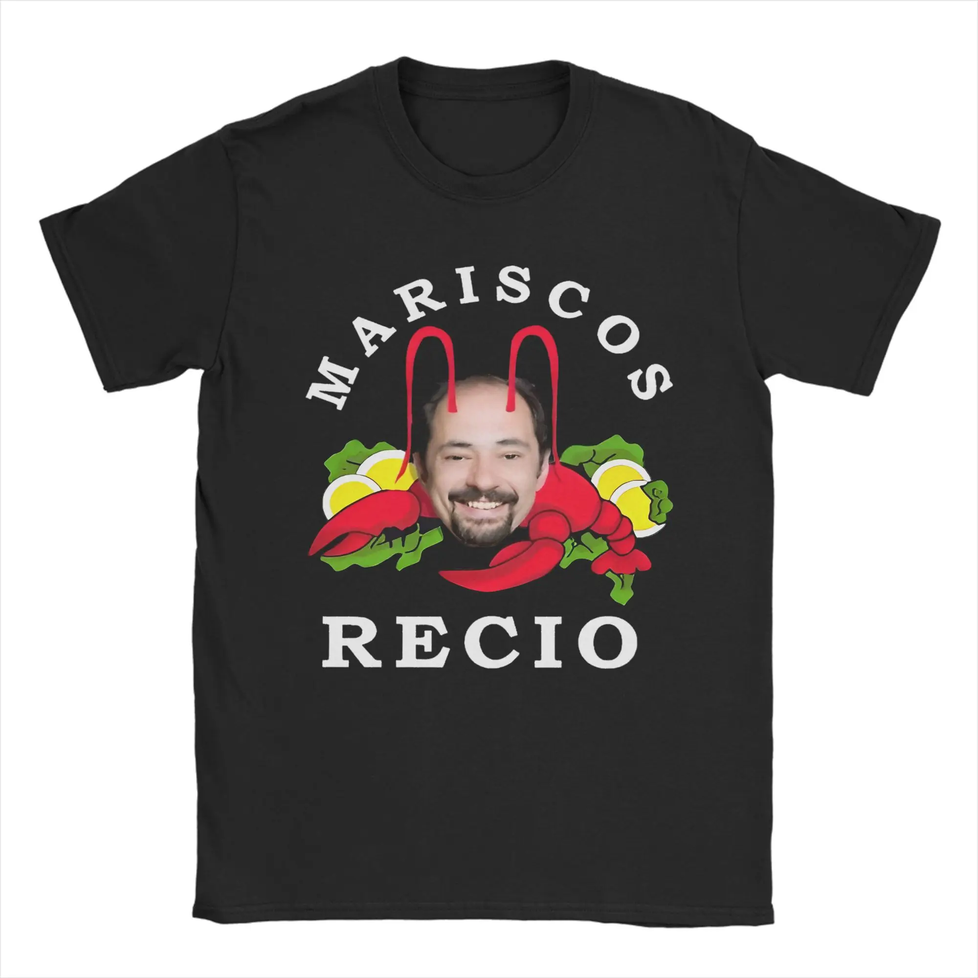 Camiseta de Antonio Mariscos Recio, camiseta Unisex 100% de algodón, camiseta divertida de Hip Hop con cuello redondo y manga corta
