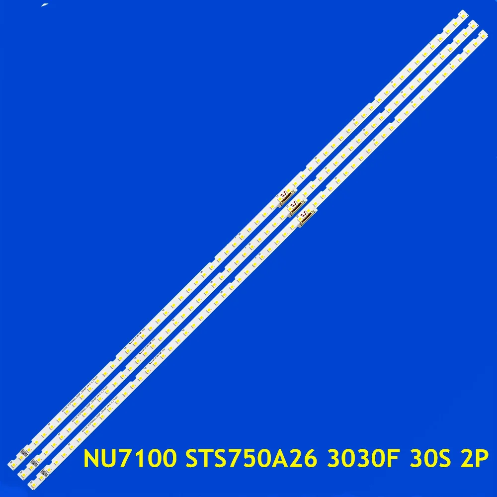 LED Strip for UE75RU7100 UE75RU7200 UN75NU6950 UN75NU7090 UN75NU6080 UE75RU7020 UE75RU7090 UN75NU7050 UN75RU7190 STS750A26_3030F