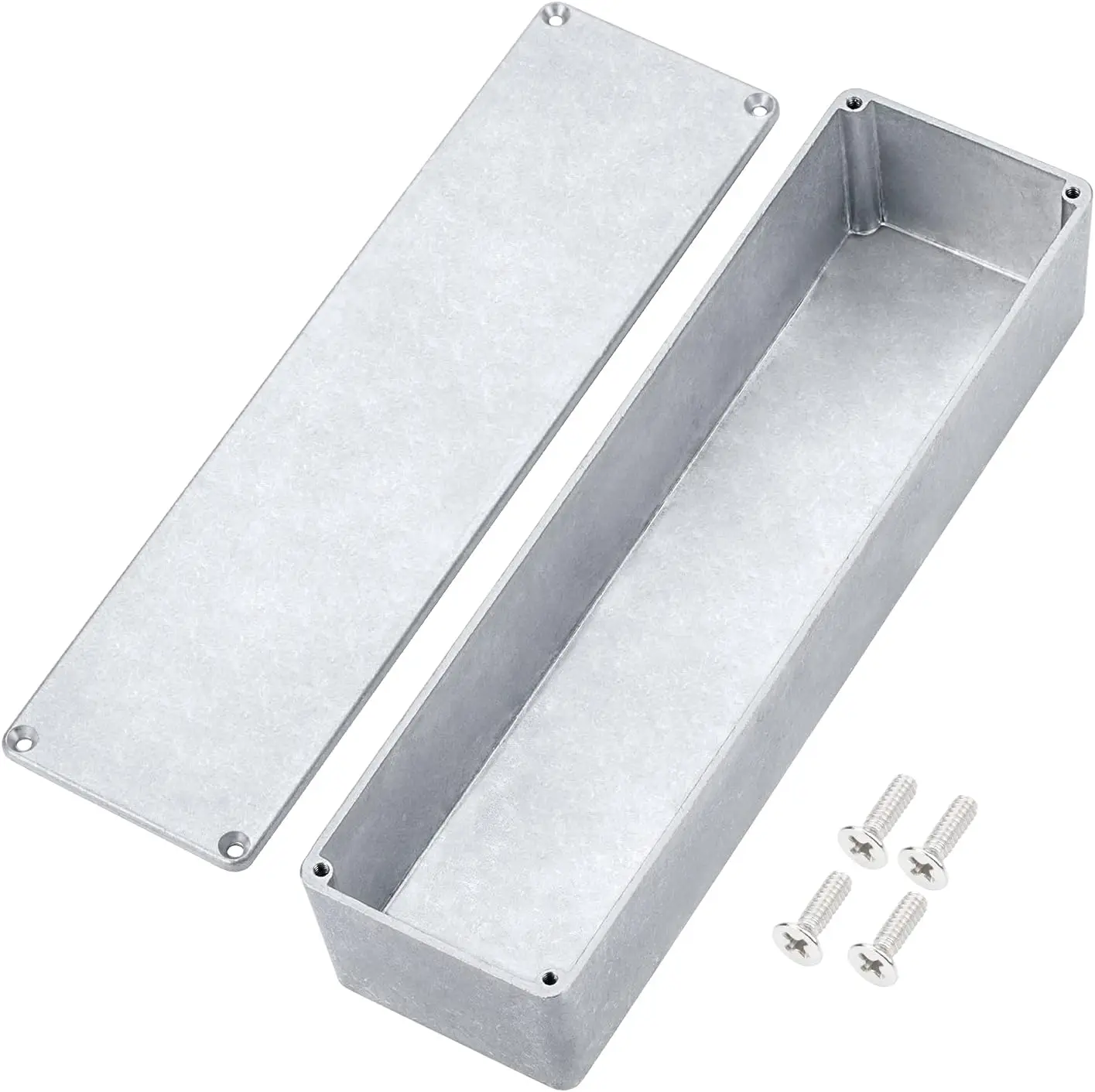 DAIERBUM 1032L Looper caja de Pedal de guitarra efectos de aluminio fundido a presión caja de pedales en blanco DIY 254x71x52,5mm