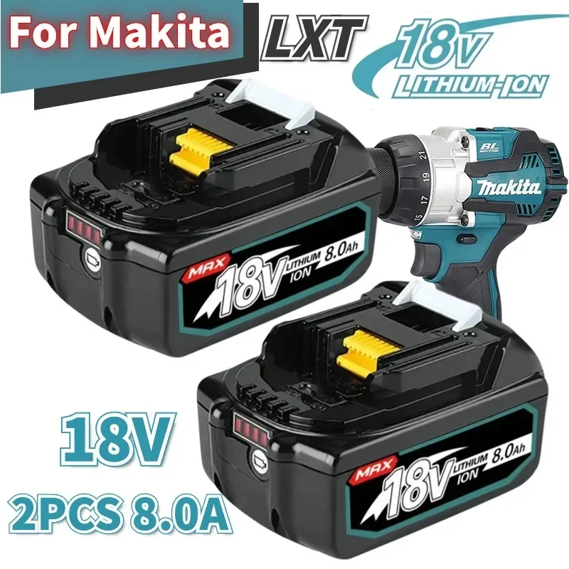 

2024 обновленная оригинальная литиевая батарея 18 В для Makita BL1860 BL1850B BL1850 BL1840 BL1830 BL1820 BL1815 LXT-400