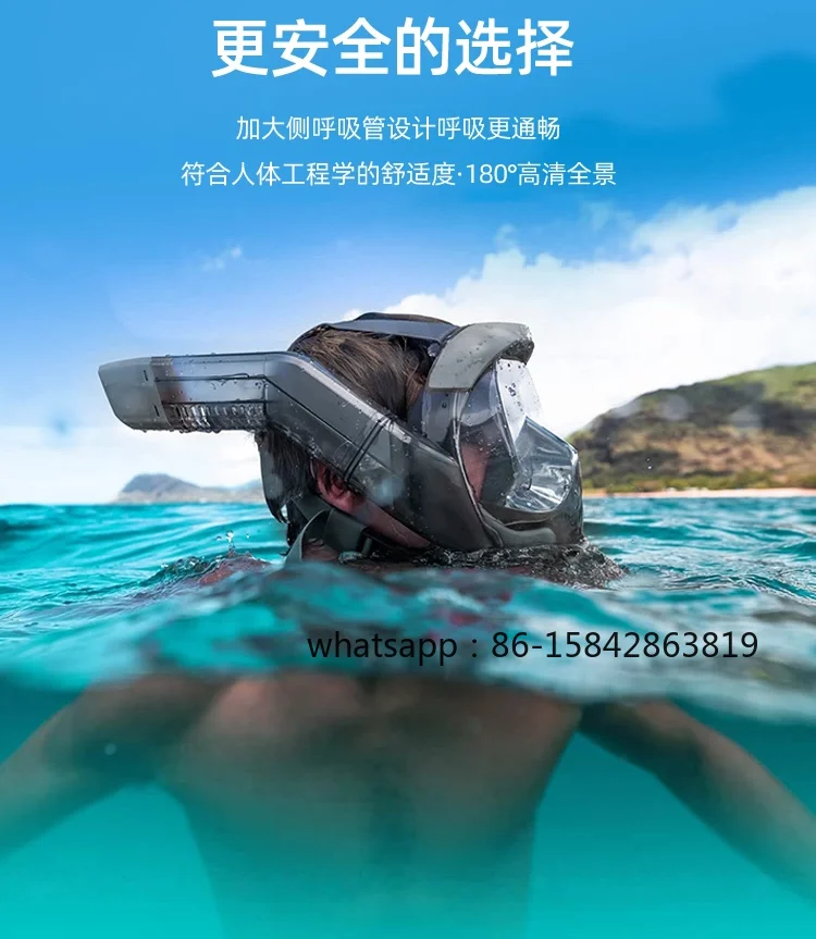 Snorkeling Mask, Diving Goggles, Adult, Anti-fog, Dry Snorkel, Professional Swimming Equipment